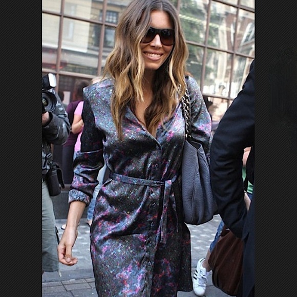 ERDEM Abstract Stretch Mini Pencil Skirt Blue Celeb Designer Favorite - Picture 11 of 11